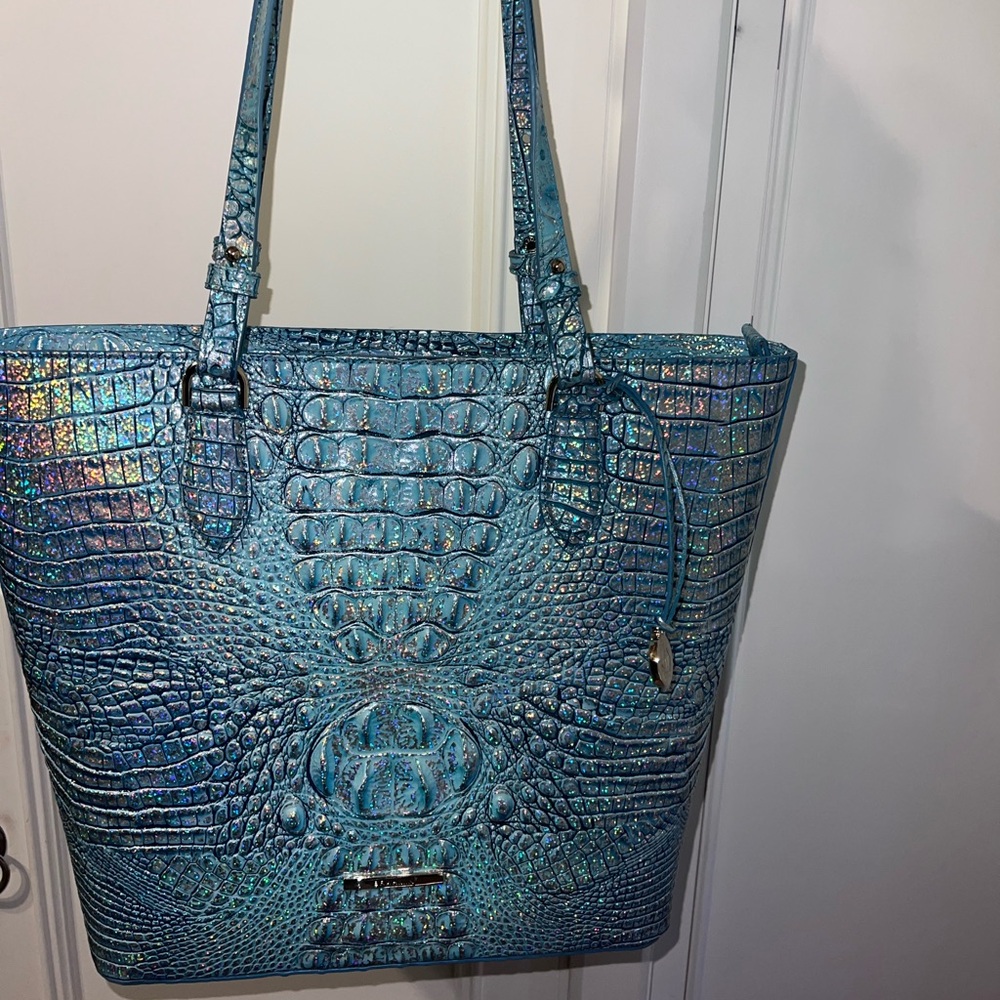 BRAND NEW Ellen Arctic Blue Melbourne Leather Tote